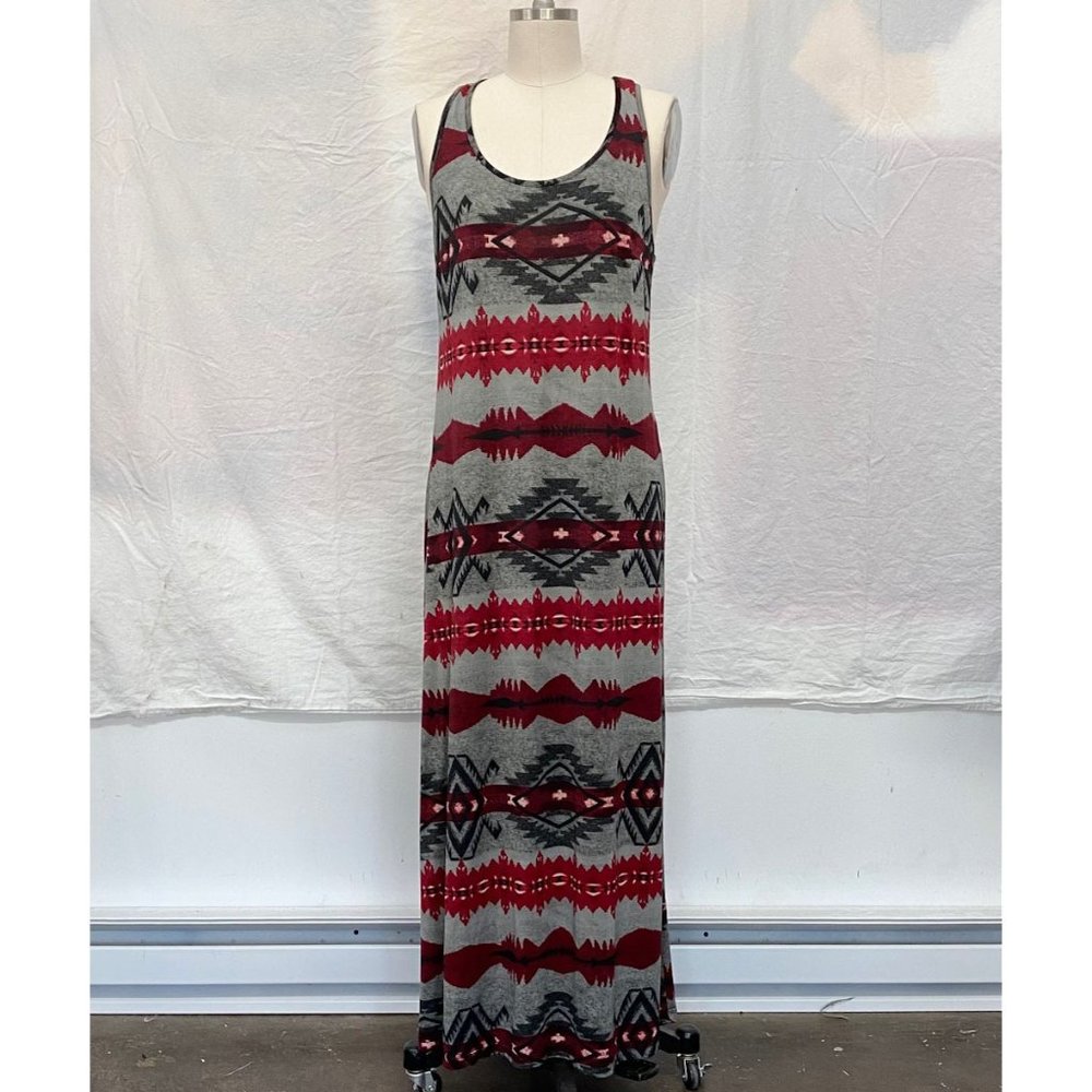 Tribal print maxi dress
